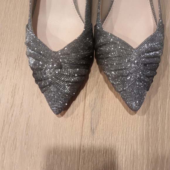 Shimmery Grey Heels - Picture 2 of 11